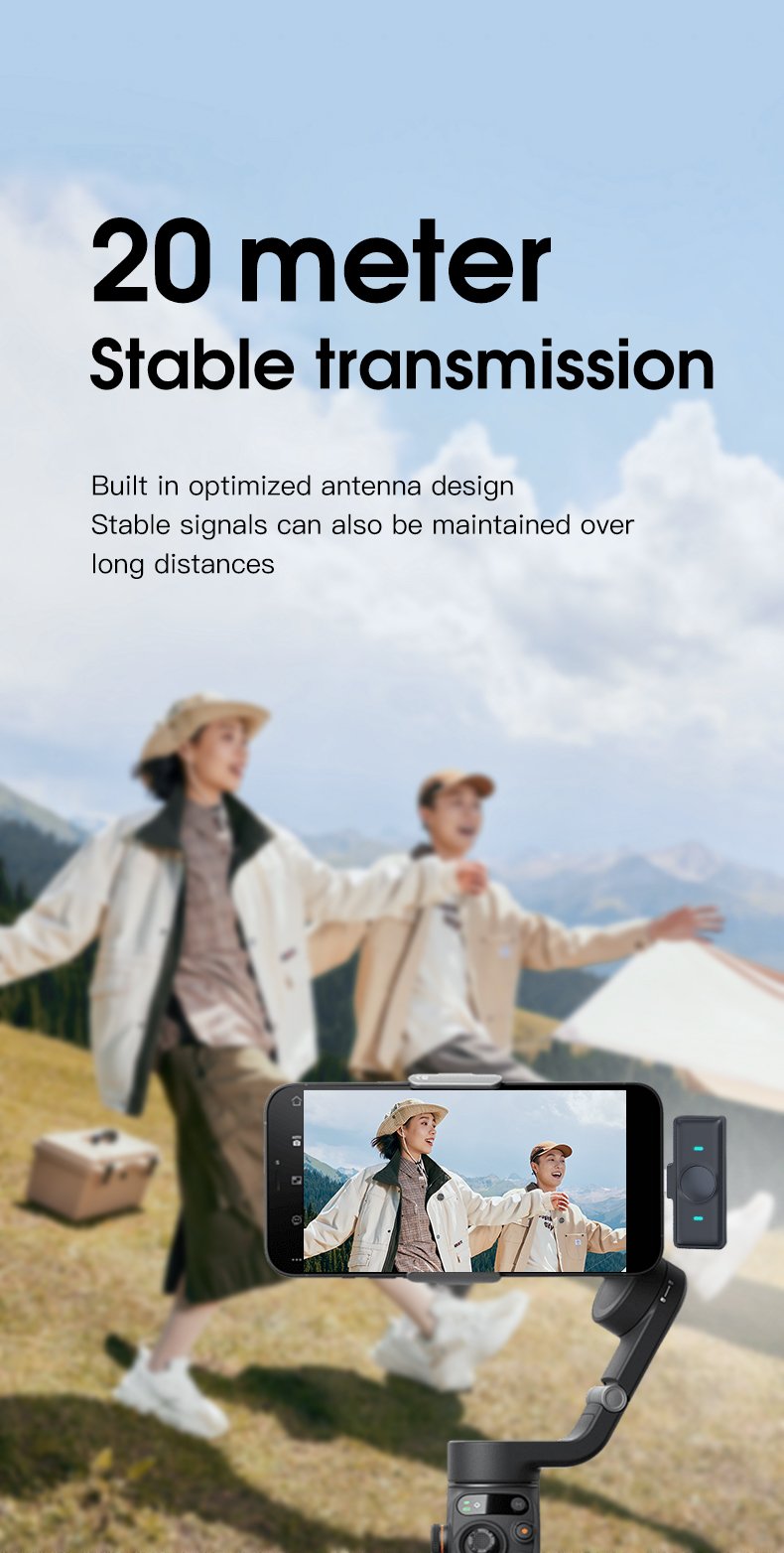 Microphone SX21 New Mini Noise Cancelling Lavalier, Ultra Low Latency Lavalier Wireless Microphone for Live Broadcasting(pic1)