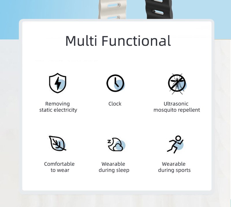 Comfortable Mosquito Repellent M16SE Full Charge In 30min Work 7Days Ultrasonic Repellent Anti static Wristband Bracelet(pic3) Comfortable Mosquito Repellent M16SE Full Charge In 30min Work 7Days Ultrasonic Repellent Anti static Wristband Bracelet(pic3)